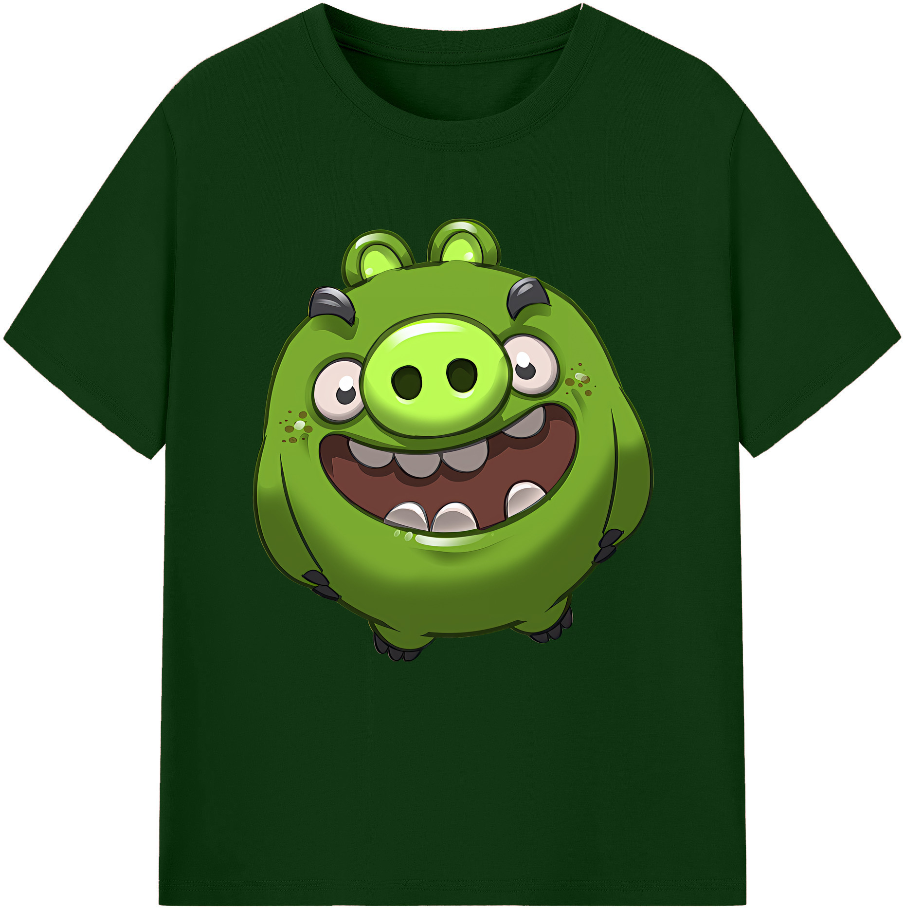 （画像用） Angry Birds アングリーバード 綿100％半袖Tシャツ（フロントプリント）